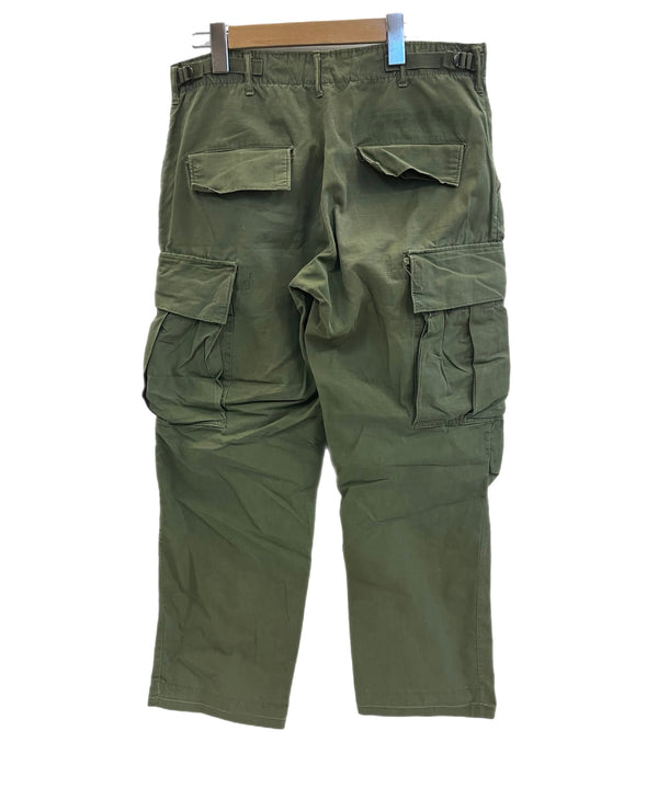 ミリタリー Military 60's 60年代 US ARMY 米軍 ジャングルファティーグ カーゴパンツ リップストップ  VINTAGE ヴィンテージ カーゴパンツ カーキ LONG SMALL 101MB-714