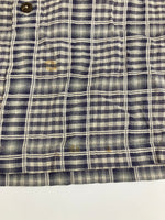 パタゴニア PATAGONIA 2000年製 00’s A/C Shirt  ACシャツ チェックシャツ シャドーチェック ポルトガル製 ORGANIC COTTON  52917 半袖シャツ グレー Mサイズ 101MT-4763