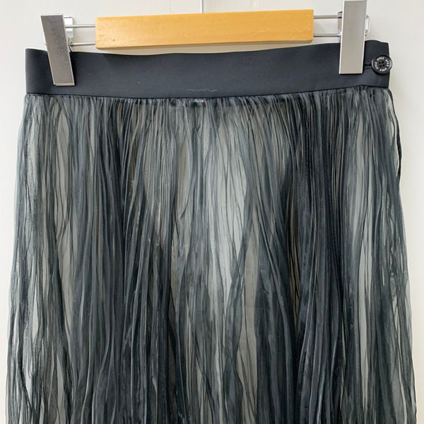 ハイク HYKE 18SS オーガンジープリーツスカートロングスカート 181-14046-013 スカート ブラック 201LB-110