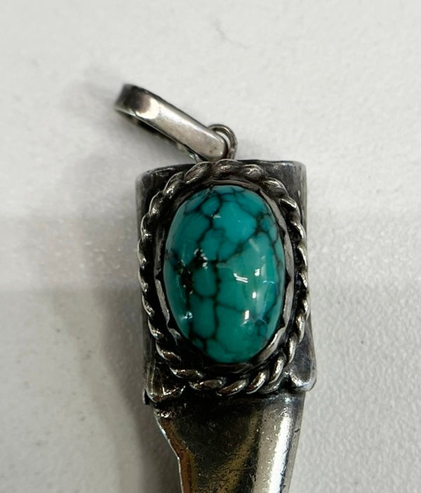 アリゾナフリーダム ARIZONA FREEDOM  ターコイズ ベアクロー ペンダントトップ Silver T-20c メンズジュエリー・アクセサリー ペンダントトップ シルバー 101goods-181