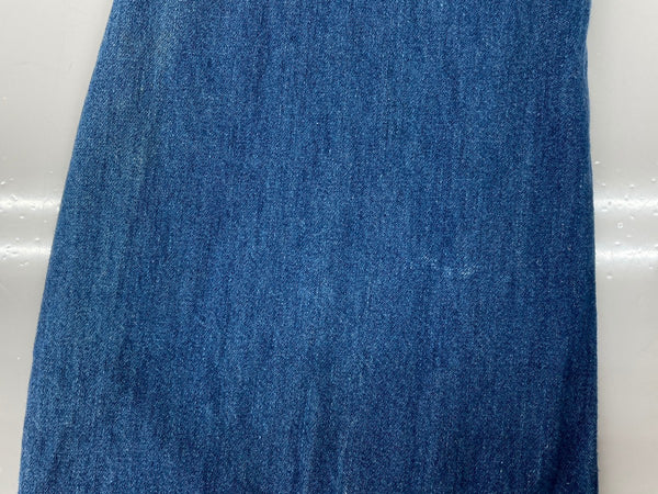 ダブルアールエル RRL 90s 90年代 三ツ星タグ デニム テーラードジャケット ドーナツボタン USA製 紺 ジャケット 無地 ブルー Lサイズ 104MT-2019