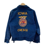 ヴィンテージ vintage 70s 70年代 FFA NATIONAL IOWA ファーマーズジャケット コーデュロイ TALON ZIP Lot100 サイズ 38 ジャケット 刺繍 ネイビー 104MT-1854