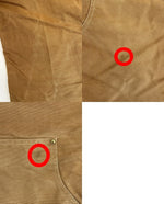 カーハート Carhartt DOUBLE FRONT WORK DUNGAREE ダブル フロント ワーク ダンガリー ペインターパンツ B01BRN チノパン ブラウン W36×L32 101MB-625