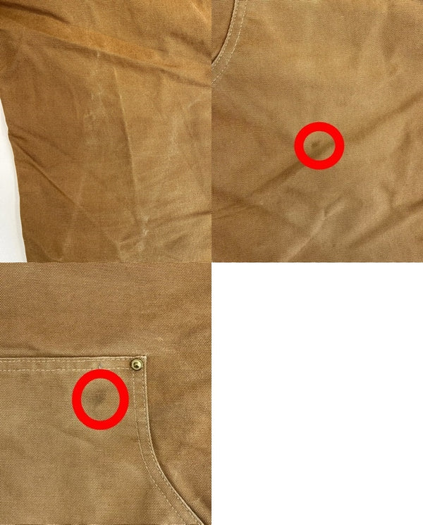 カーハート Carhartt DOUBLE FRONT WORK DUNGAREE ダブル フロント ワーク ダンガリー ペインターパンツ B01BRN チノパン ブラウン W36×L32 101MB-625