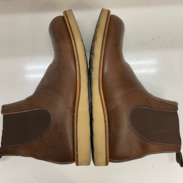 【曜日割引対象外】 レッドウィング RED WING CLASSIC CHELSEA USA製 9 3190 メンズ靴 ブーツ サイドゴア ブラウン 27cmサイズ 201-shoes1519 VB