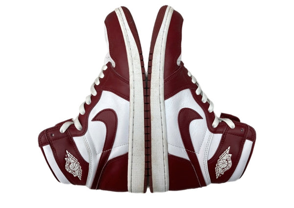 ナイキ NIKE 24年製 AIR JORDAN 1 RETRO HIGH OG TEAM RED エア ジョーダン レトロ ハイ チーム レッド AJ1 シューズ 白 赤 DZ5485-160 メンズ靴 スニーカー レッド 27cm 104S-967