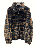 シュプリーム SUPREME 18SS Faux Fur Bomber Jacket フェイク ファー ボンバー ジャケット コート アウター 茶色 ジャケット ロゴ ブラウン Lサイズ 104MT-623