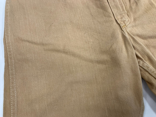 ヴィンテージ vintage 60's 60年代 BLUE BELL MAVERICK ブルーベル マーベリック レザーパッチ GRIPPER ZIPPER カラーデニム ショーツ ハーフパンツ ベージュ 101MB-681