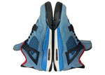 ナイキ NIKE 18年製 × Travis Scott トラヴィス スコット AIR JORDAN 4 RETRO UNIVERSITY BLUE エア ジョーダン レトロ UNC AJ4 シューズ 青 308497-406 メンズ靴 スニーカー ブルー 29cm 104S-1034
