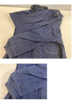 ラングラー Wrangler 70's 70年代 デニム カバーオール 襟コーデュロイ BLUE BELL ブルーベル ジャケット ブルー 101MT-4791