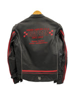 シンプソン 2way レザー 牛革 シングル ライダースジャケット L バイカー シンプソン 2way レザー 牛革 シングル ライダースジャケット L