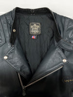 ルイスレザー Lewis Leathers MONZA モンザ DOUBLE RIDERS JACKET ダブル ライダース ジャケット ジップアップ バイカー アウター 紺 ジャケット ロゴ ネイビー 104MT-2225
