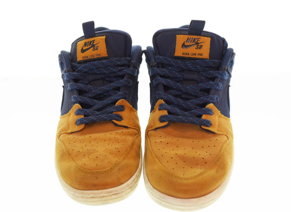 ナイキ NIKE SB DUNK LOW PRO PREMIUMスケートボーディング ダンク ロー プロ プレミアム デザート DX6775-400 メンズ靴 スニーカー ネイビー 27.5cm 103S-1256