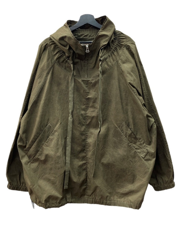 ポリプロイド POLYPLOID PONCHO ポンチョ アノラック アウトドア ハーフジップ アウター 緑 19SS-06-B サイズ 3 ジャケット 無地 カーキ 104MT-1629