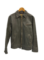 アヴィレックス AVIREX カウハイド 牛革 シングルライダース レザージャケット 6141017 ジャケット グレー Mサイズ 101MT-5116