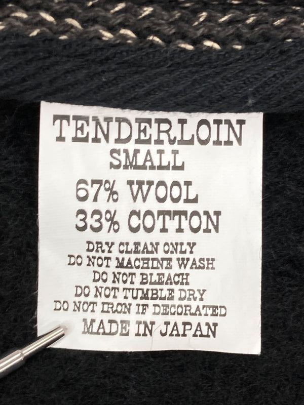テンダーロイン TENDERLOIN T-BROWN BEACH ブラウン ビーチ ジャケット ウール ごま塩 黒 ジャケット 無地 ブラック Sサイズ 104MT-2172