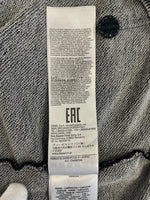 ディーゼル DIESEL ヴィンテージ加工 フーディー  ダメージ加工 ロゴ S-GINN-HOOD-E1 XXL パーカ グレー 3Lサイズ 101MT-4368