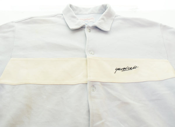 ヤードセール YARDSALE 刺繍 ロゴ 半袖シャツ 半袖シャツ ブルー Lサイズ 103MT-3086