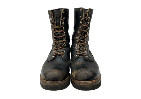 レッドウィング RED WING LOGGER BOOTS ロガー ブーツ 茶芯 レースアップ ワーク ロング バイカー シューズ 黒 メンズ靴 ブーツ その他 ブラック サイズ 8 1/2D 104S-1002