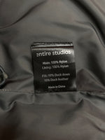 エンタイアスタジオ entire studios PFD V2 PUFFER パファー ダウン ジャケット オーバーサイズ ボックスシルエット 短丈 灰 ジャケット 無地 グレー Mサイズ 104MT-2136