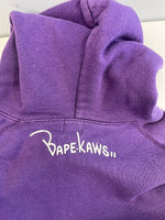 ア ベイシング エイプ A BATHING APE BAPE × Kaws Baby Milo Bendy Giraffe Zip Ups ベイプ カウズ マイロ ジラフプリント キリンプリント フーディ パーカー 紫  パーカ パープル Sサイズ 101MT-5262