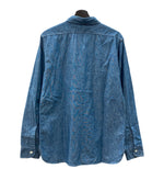 ウエアハウス WAREHOUSE DUCK DIGGER シャンブレーシャツ ワークシャツ マチ付き 白ボタン 青 長袖シャツ 無地 ブルー 104MT-2311