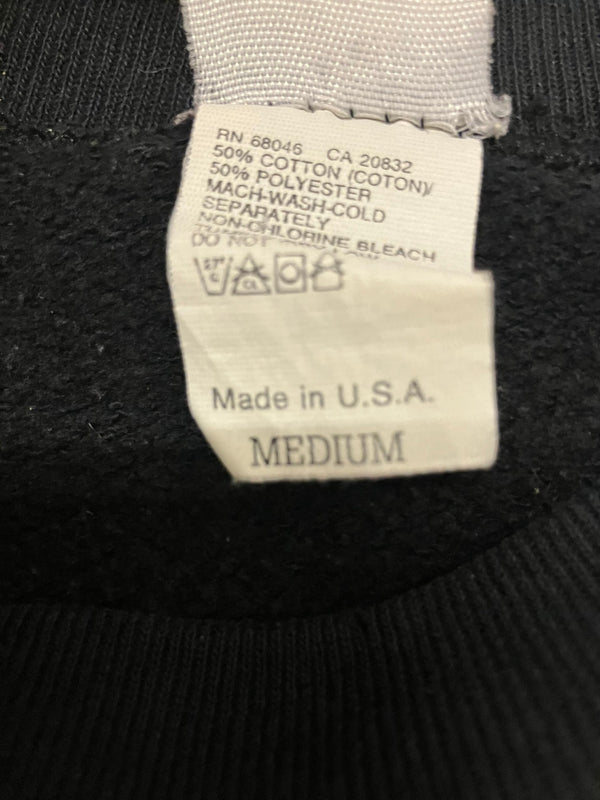 ヴィンテージ vintage 90's 90年代 NBA official オフィシャル CHICAGO BULLS シカゴブルズ プリント 黒 アメリカ製 made in USA スウェット ブラック Mサイズ 101MT-3826