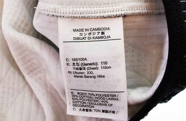 ナイキ NIKE  Off-White Engineered Hoodie プルオーバーパーカー 黒 DV4450-010 パーカ ブラック 3Lサイズ 103MT-911