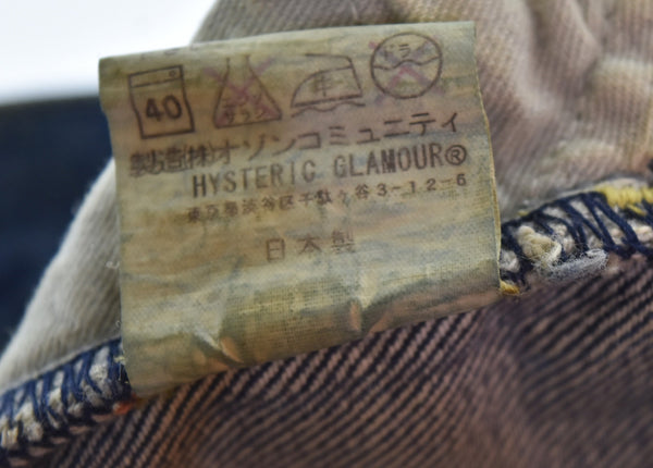 ヒステリックグラマー HYSTERIC GLAMOUR 加工デニム スリムストレート デニムパンツ 0242AP03 デニム ブルー 30 103MB-609