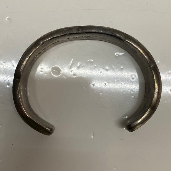 【曜日割引対象外】 【中古】エマーソンビル Emerson Bill NAVAJO スタンプワーク sterling silver メンズジュエリー・アクセサリー インディアンジュエリー バングル シルバー 201goods-784 VB