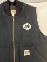 カーハート Carhartt × FORTY FINE CLOTHING リブ ダックベスト キャンバス ワッペン 2 ベスト ブラック 101MT-4992