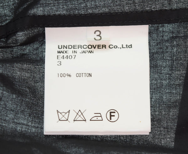 アンダーカバー UNDERCOVER 10ss less but better 2010ss デッドストック NOS E4407 3 長袖シャツ ブラック 103MT-2875