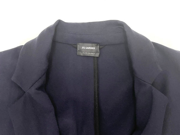 ジルサンダー JIL SANDER 16SS 2B スウェット テーラード ジャケット JSMH707008 MH3997108 ネイビー M 601MT-38