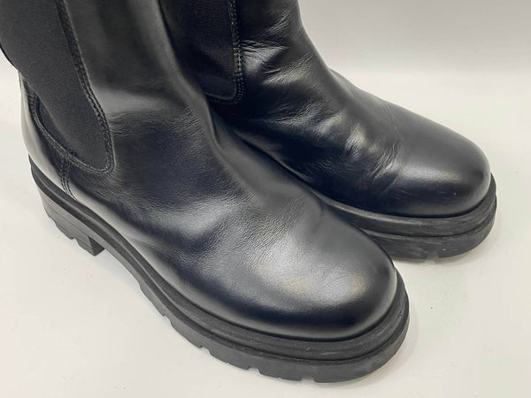 アンスクリア INSCRIRE サイドゴア レザー ブーツ レディース靴 ブーツ サイドゴア ブラック 37 24cm 601sh-64