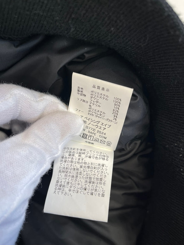 ア ベイシング エイプ A BATHING APE 1st CAMO FUR DOWN 1st カモ ファーダウンジャケット カモフラ柄 ボンバージャケット 001HJE801015X ジャケット マルチカラー Lサイズ 101MT-5258