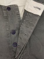 ダブルアールエル RRL CHINO PANTS チノ パンツ ワーク ボタンフライ トラウザーズ Ralph Lauren 灰 無地 44788 チノパン グレー 34×32 104MB-339