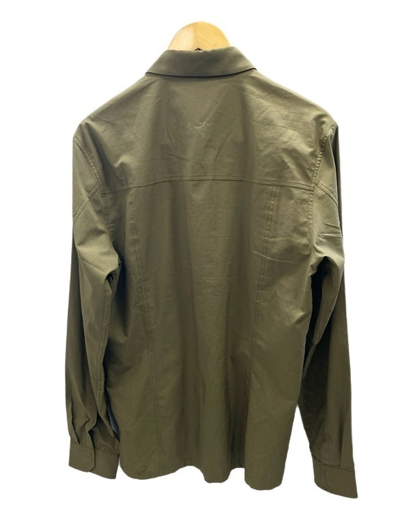 アークテリクス ARC’TERYX SKYLINE LS SHIRT MEN'S スカイライン シャツ 長袖シャツ 無地 カーキ Sサイズ 101MT-2542