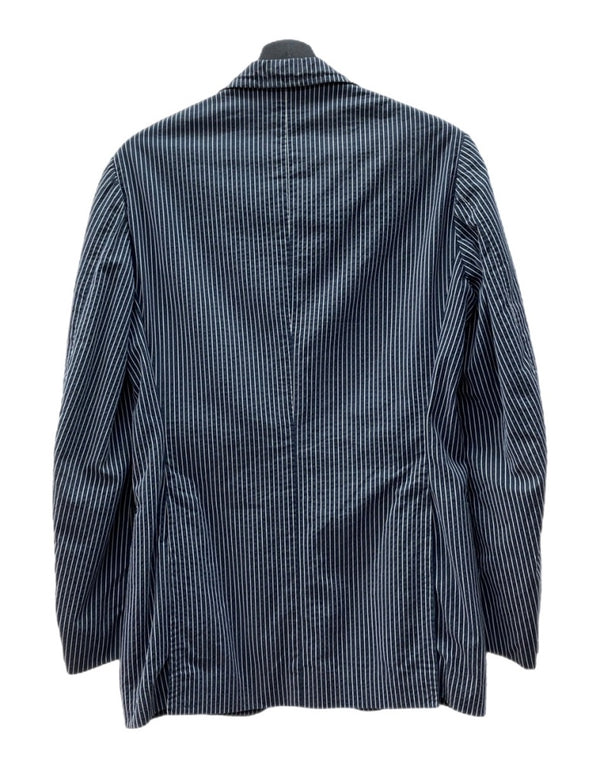 スティレラティーノ STILE LATINO TAILORED JACKET テーラード ジャケット シングル ブレザー 紺 サイズ 44 ジャケット ストライプ ネイビー 104MT-2134