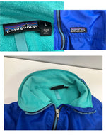 パタゴニア PATAGONIA 90's 90年代 USA製 shelled synchilla jacket シェルドシンチラ ナイロン フリースライナー vintage  ヴィンテージ 42111 ジャケット ブルー Lサイズ 101MT-3580