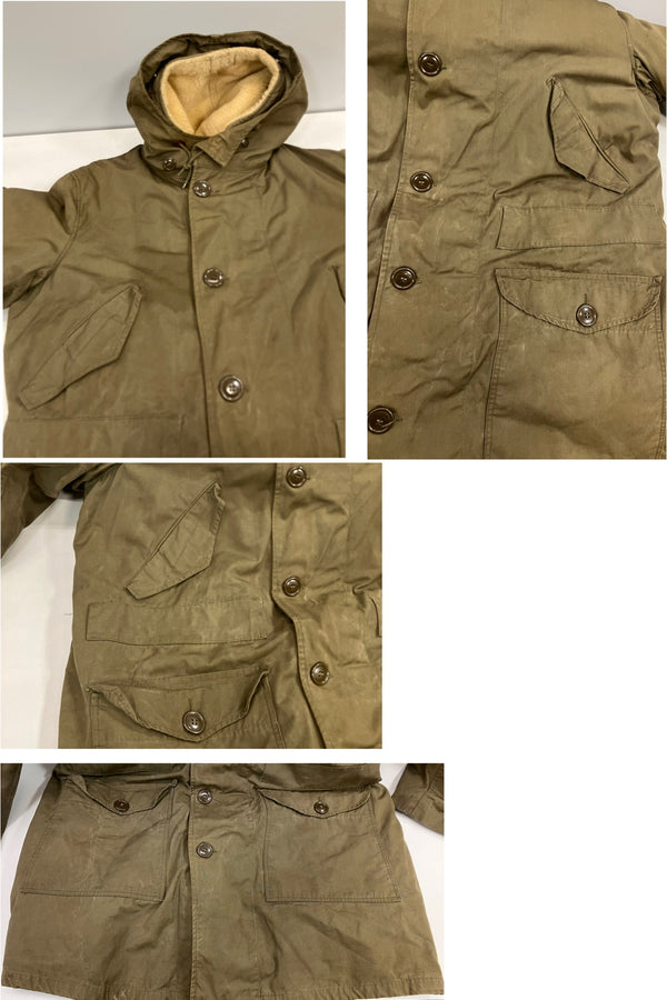 ミリタリー Military 40's 40年代 US ARMY M-47 アメリカ軍 米軍 フィールドパーカー TALON ZIP モッズコート vintage ヴィンテージ ジャケット カーキ Lサイズ 101MT-5404