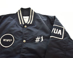 ダブルタップス WTAPS 18SS BENCH JACKET ベンチ ジャケット スタジャン サテン スタジアムジャケット  181TQDT-JKM02  1 ジャケット ネイビー 103MT-2382