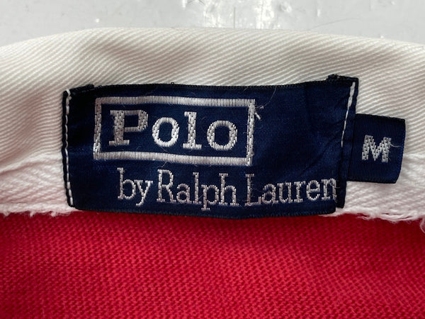 ラルフローレン RalphLauren 90s 90年代 POLO STADIUM 1992 OG Rugby Shirt ポロ スタジアム ラガーシャツ トリコ  ロンT 104MT-1616