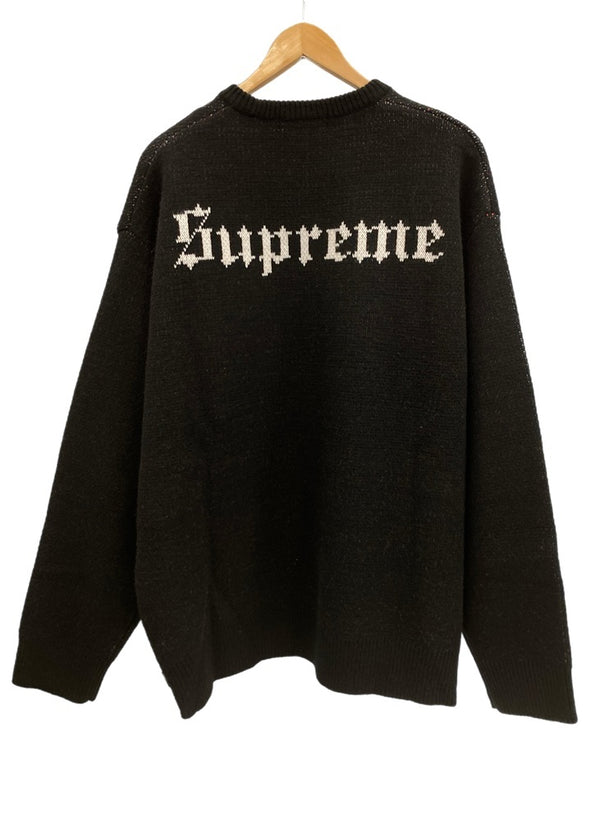 シュプリーム SUPREME Snow White Sweater 白雪姫 七人の小人 黒 ニット セーター ブラック Lサイズ 101MT-3543