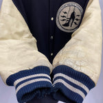 【曜日割引対象外】 ヒステリックグラマー HYSTERIC GLAMOUR 80's HYSTERIC ET-VOUS Wool Leather Varsity Jacket ジャケット ブラック 1サイズ 201MT-4605 VB