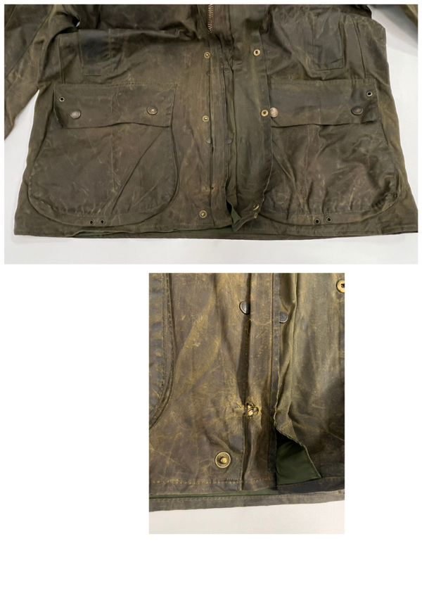 バブアー BARBOUR  BORDER JACKE ボーダージャケット  ワックス コットン オイルドジャケット コート C44 ジャケット カーキ 101MT-5346