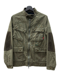 ダブルタップス WTAPS M-3 MILITARY JACKET ミリタリー ジャケット ダブルジップ エルボーパッチ ROKUDENASHI アウター 緑 102GWDT-JKM06 ジャケット ロゴ カーキ Sサイズ 104MT-1781
