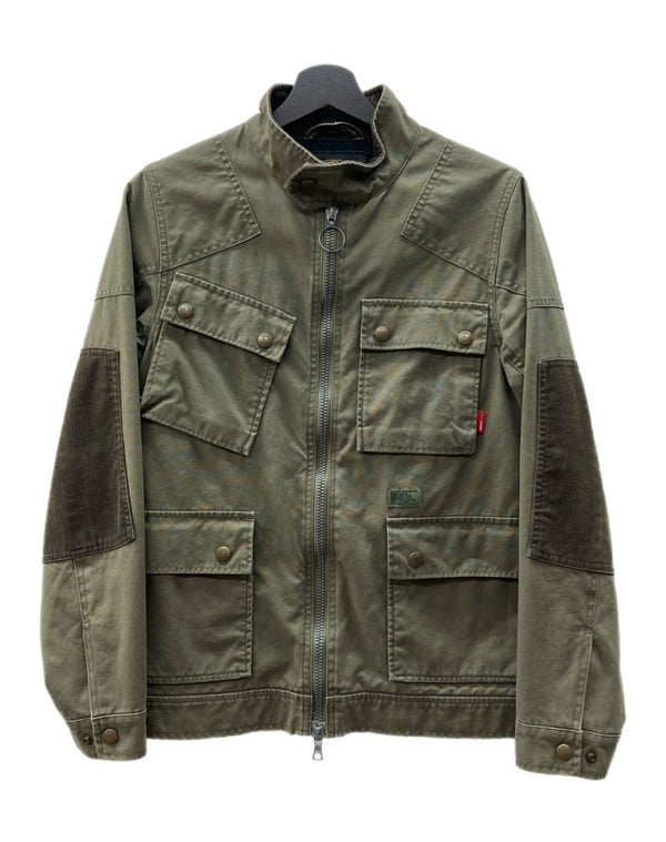 ダブルタップス WTAPS M-3 MILITARY JACKET ミリタリー ジャケット ダブルジップ エルボーパッチ ROKUDENASHI アウター 緑 102GWDT-JKM06 ジャケット ロゴ カーキ Sサイズ 104MT-1781