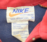 ナイキ NIKE 70's 70年代 ハーフジップ ベロア プルオーバー 赤 ジャージ レッド Mサイズ 103MT-2058