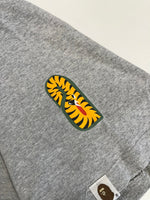 ア ベイシング エイプ A BATHING APE BAPE WGM SHARK シャークプリント タイガープリント 半袖 XL Tシャツ グレー LLサイズ 101MT-5073