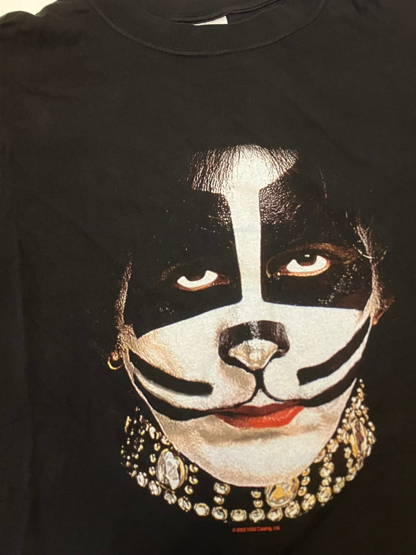 バンド band 00’s Diamond Star KISS Peter Cris キス ピータークリス ©2002 フォト プリント vintage ヴィンテージ Tシャツ ブラック Lサイズ 101MT-3878